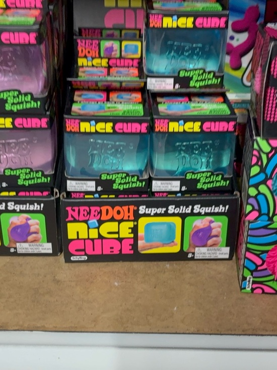 Other - NeeDoh nice cube Squishy Toy one piece blue